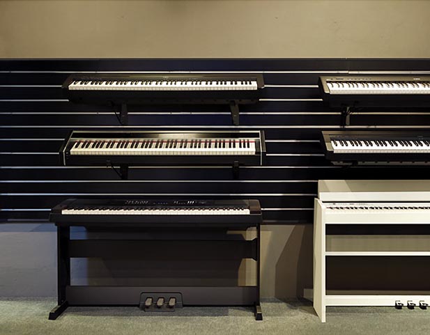 Digital Piano store showroom